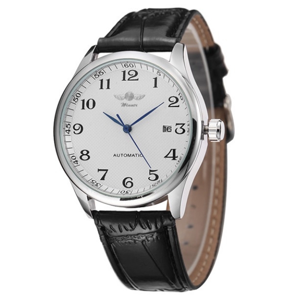 Чоловічий годинник Winner Handsome екошкіра White (M_G_080419_44-1)