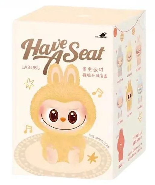 Брелок м'яка плюшева іграшка-сюрприз No Brand Labubu The Monsters  have a seat 15 см (2104618546)