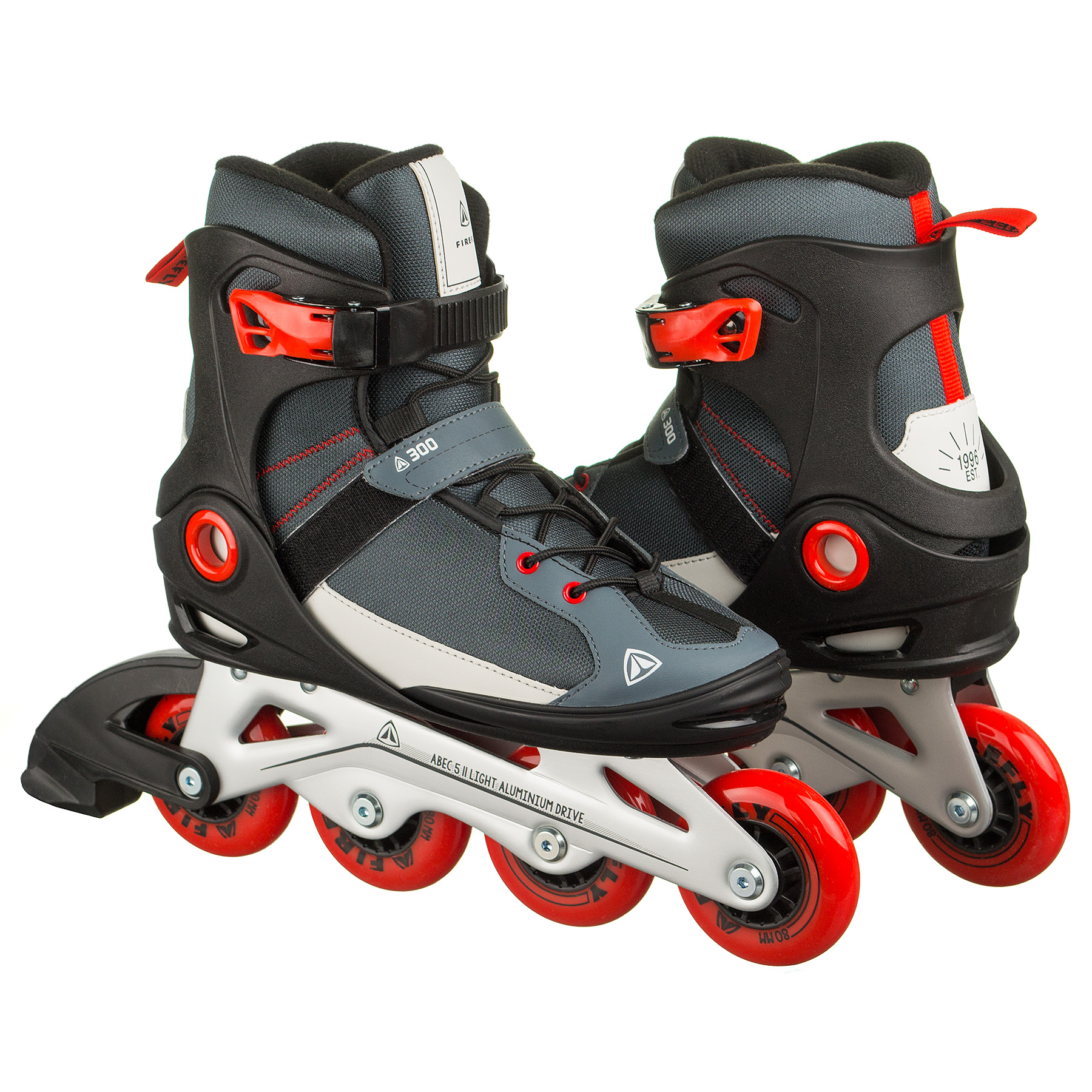 Чоловічі роликові ковзани Firefly ILS300M 44 Black/Grey/Red (ILS300M-44)