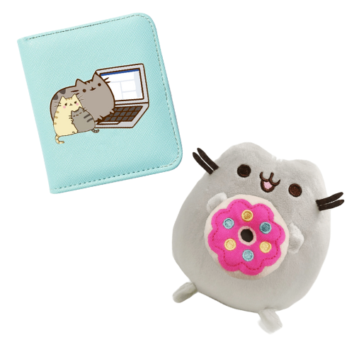 Комплект 2Life М'яка іграшка 15х12 см та гаманець Pusheen cat v-12485